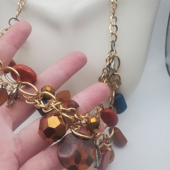 Harvest jumble beaded mixed necklace - Picture 2 of 3